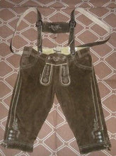 Load image into Gallery viewer, Bavarian Breeches Shorts Fuchs Lederhose Trachten Frei Von Azofarbstoffen 100% lather 1980's
