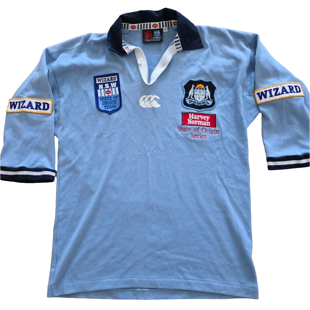 Jersey Rugby New South Wales Blues 1998 Canterbury Vintage
