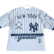 Load image into Gallery viewer, Rare Vintage Tee-shirt New York Yankees World Series Champions 1927 team 3/4 sleeve MLB Long Gone 1977
