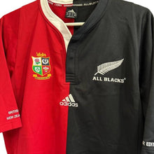 Load image into Gallery viewer, Jersey NZ All Blacks Rugby v British Irish Lions Limited edition Adidas vintage
