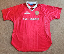 Load image into Gallery viewer, Rare Jersey Manchester United UEFA Champions League 1999 Vintage
