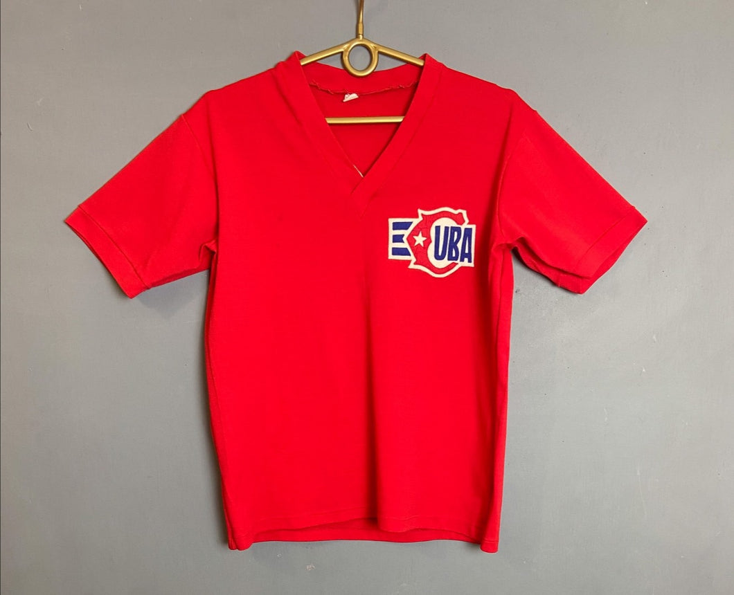 Rare Match Worn Jersey Cuba National team 1970's authentic vintage