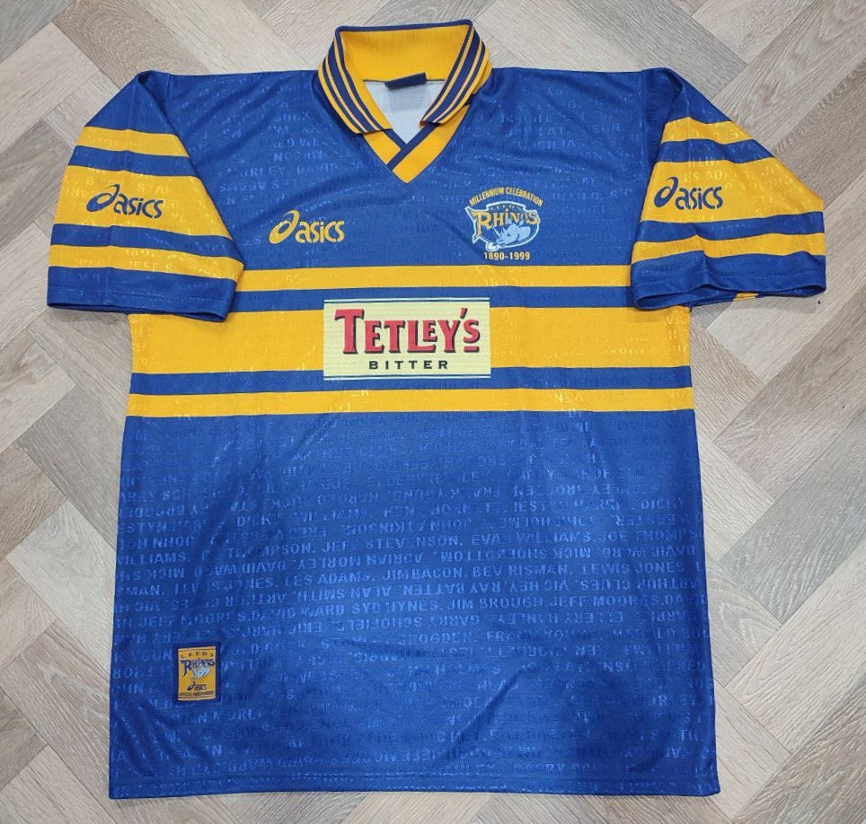 Centenary Jersey Leeds Rhinos Rugby 1999 Vintage Asics