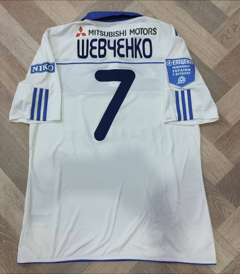 Rare Authentic Match Worn jersey Shevchenko #7 Dynamo Kiev 2011-2012