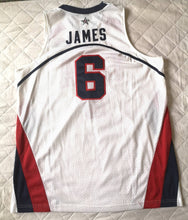 Load image into Gallery viewer, Authentic jersey LeBron James #6 FIBA World Cup 2006 USA Nike XL
