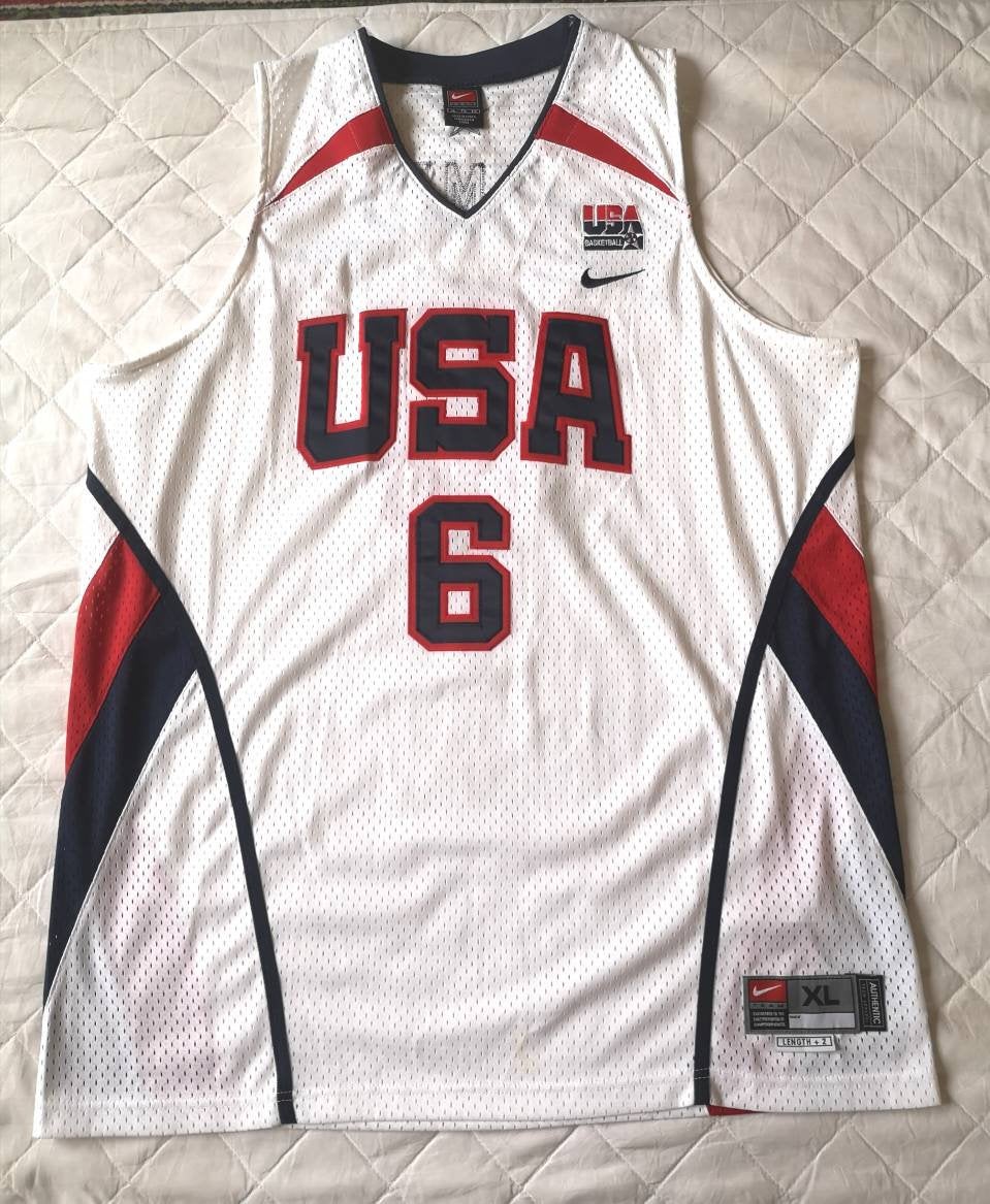 Authentic jersey LeBron James #6 FIBA World Cup 2006 USA Nike XL