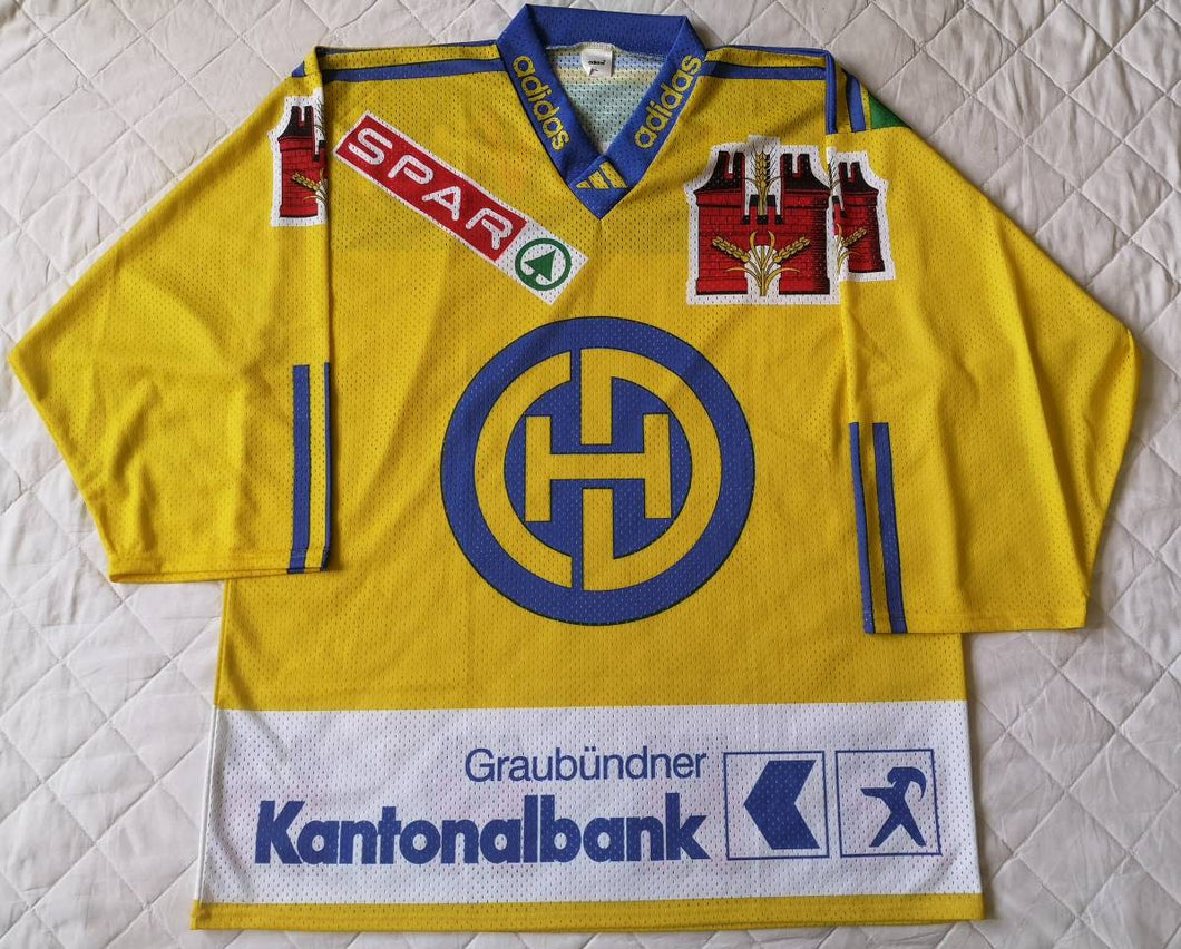 Rare Jersey Hockey Davos 1990's Adidas Vintage