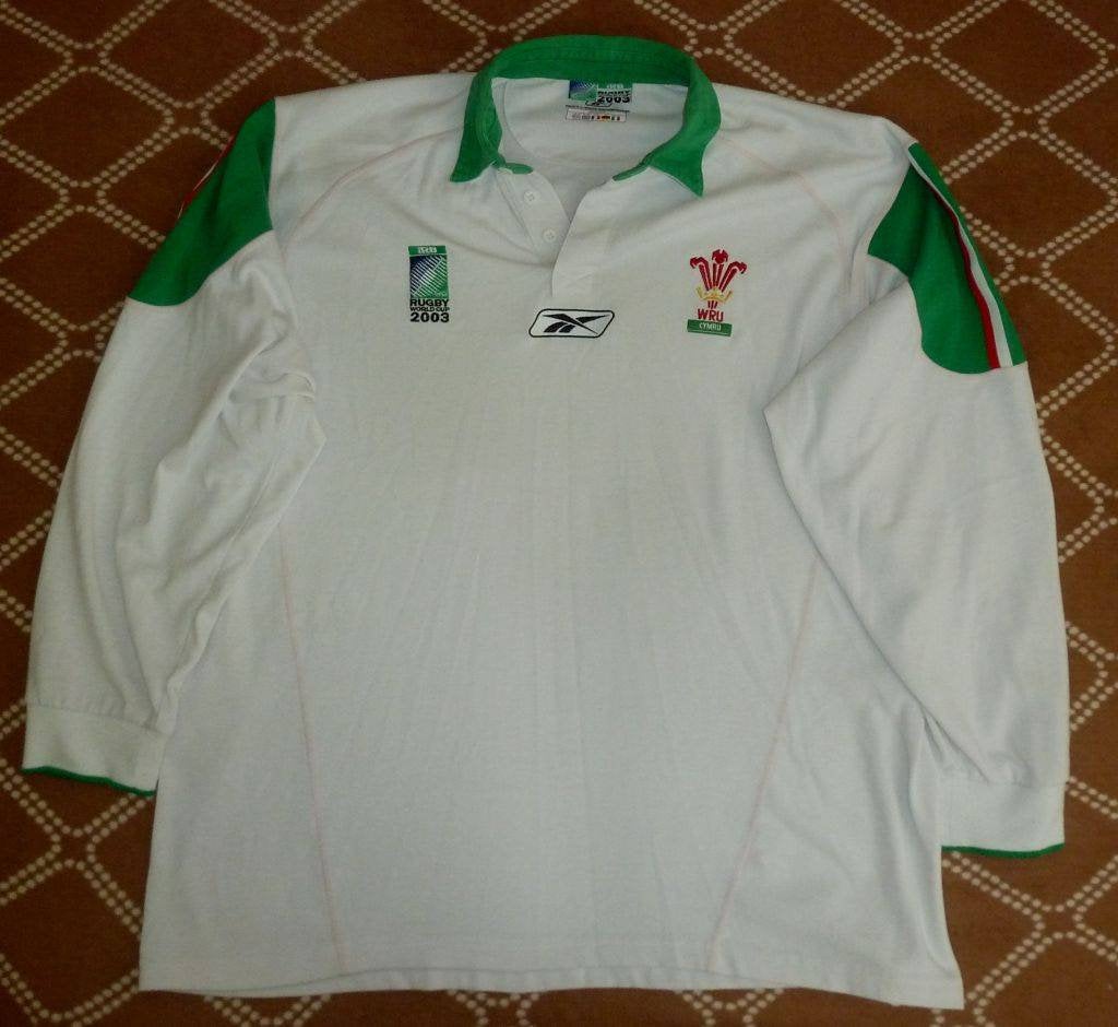 Jersey Wales Rugby World Cup 2003 away Reebok 2XL Vintage