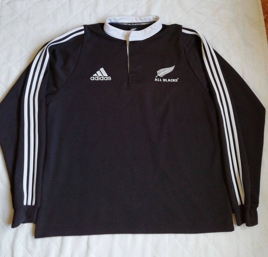 Jersey New Zealand All Rugby Blacks 2003-2004 Long-sleeve Adidas Vintage