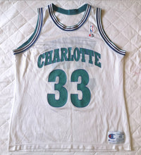 Load image into Gallery viewer, Rarely Jersey Alonzo Mourning #33 Charlotte Hornets 1992-93 NBA Champion Vintage Authentic
