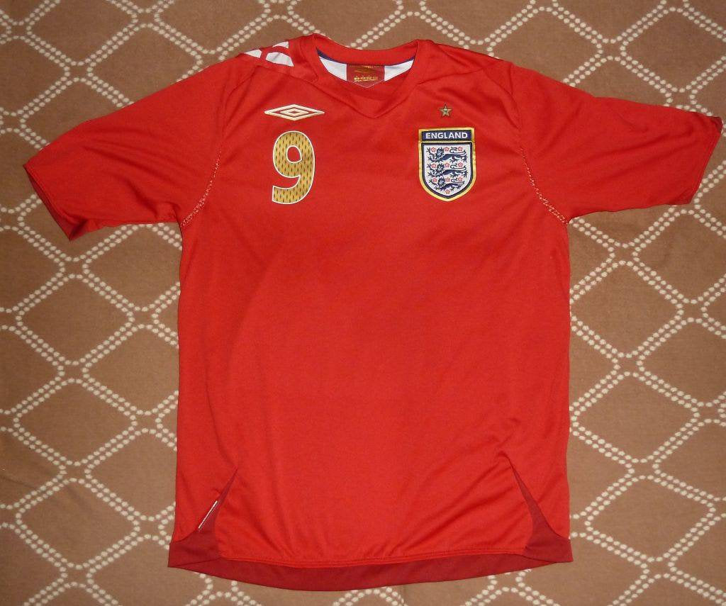 Authentic jersey Rooney #9 England Away 2006 Umbro Vintage