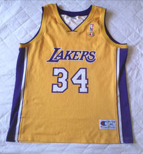 Load image into Gallery viewer, Authentic jersey Shaquille O&#39;Neal Los Angeles Lakers NBA vintage Champion
