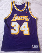 Load image into Gallery viewer, Authentic jersey Shaquille O&#39;Neal Los Angeles Lakers NBA 1996-97 Champion Vintage
