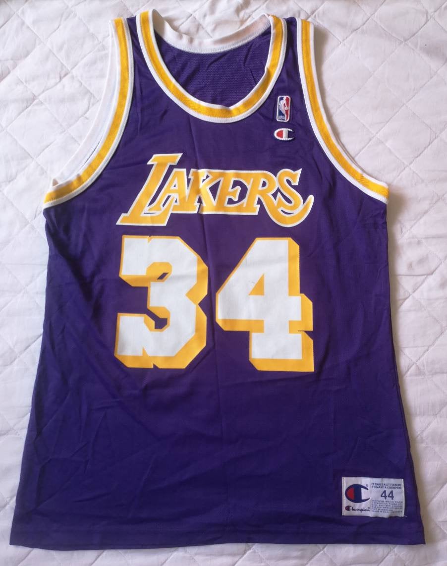 Authentic jersey Shaquille O'Neal Los Angeles Lakers NBA 1996-97 Champion Vintage