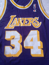 Load image into Gallery viewer, Authentic jersey Shaquille O&#39;Neal Los Angeles Lakers NBA 1996-97 Champion Vintage
