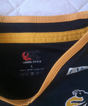 Load image into Gallery viewer, Match Worn jersey London Wasps Rugby #13 Player Issue 2011-2012 home Canterbury
