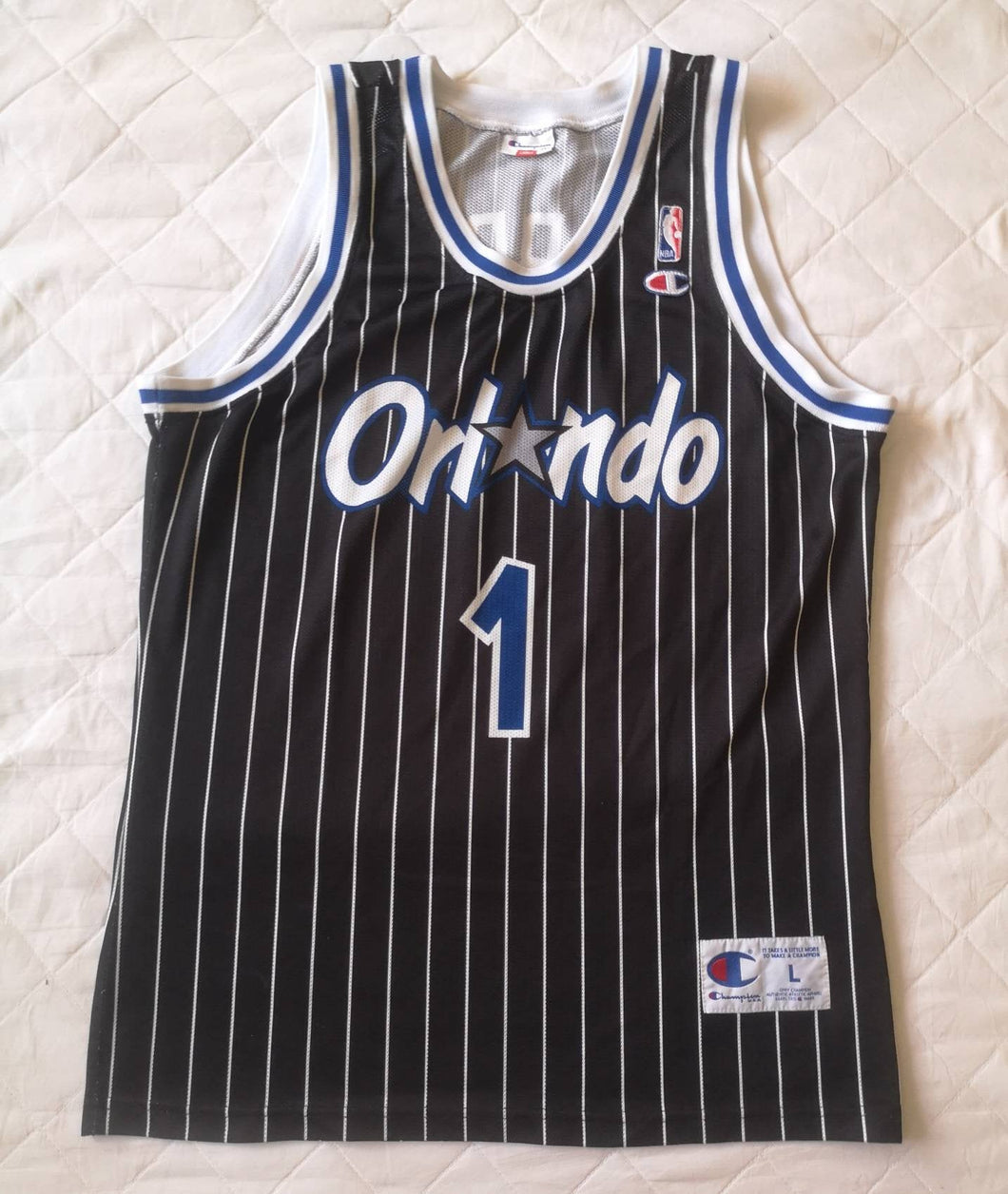 Authentic jersey Hardaway Orlando Magic 1990's Champion Vintage