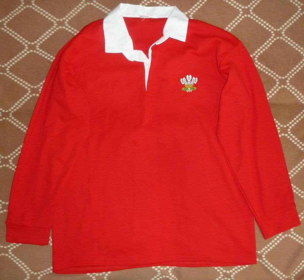 Jersey Wales rugby 1980's Vintage
