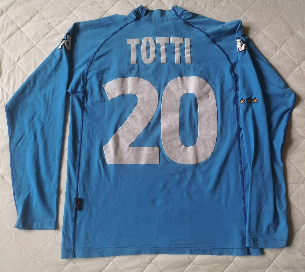 Authentic jersey Totti #20 Italy 2000-2001 home Kappa Vintage