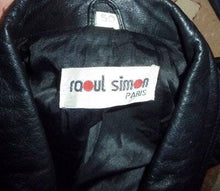 Load image into Gallery viewer, Jacket Leather Raoul Simon 1970-80&#39;s vintage
