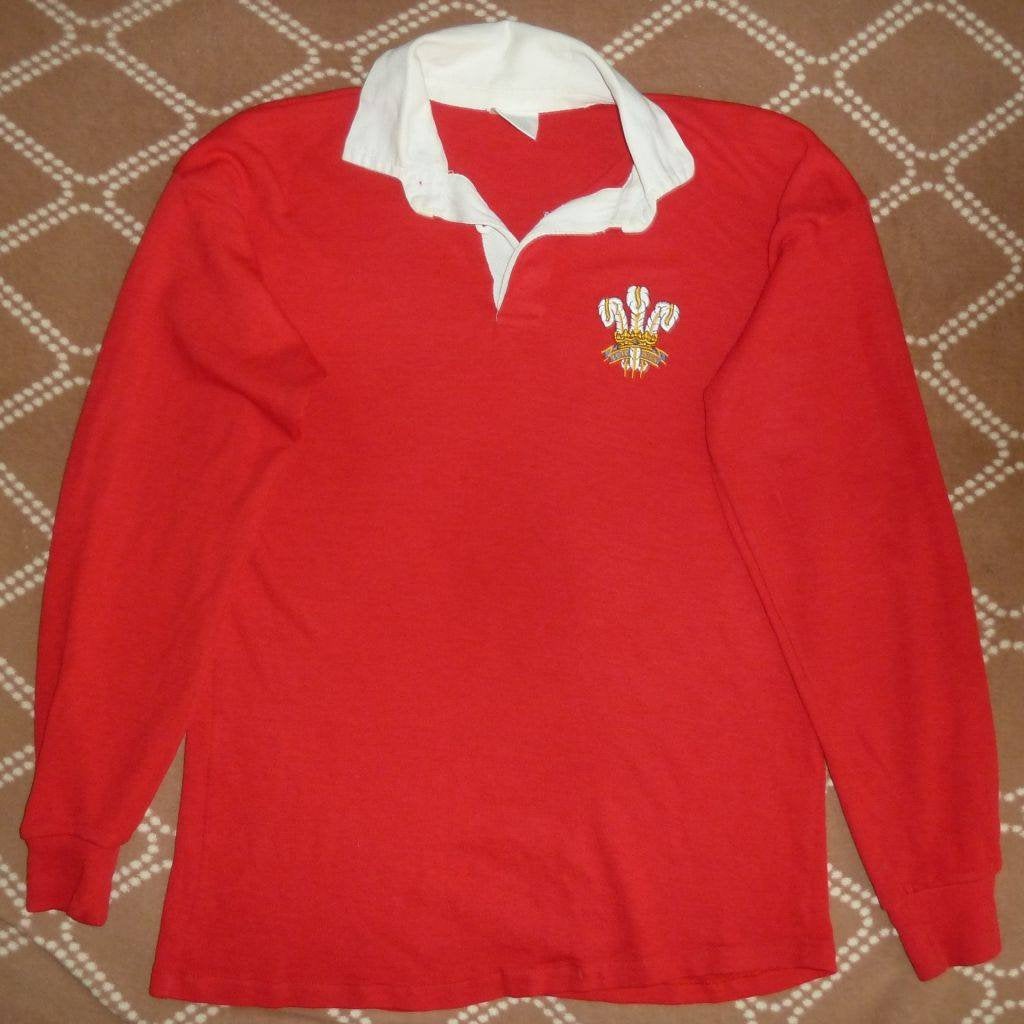 Jersey Wales Rugby 1980's Vintage