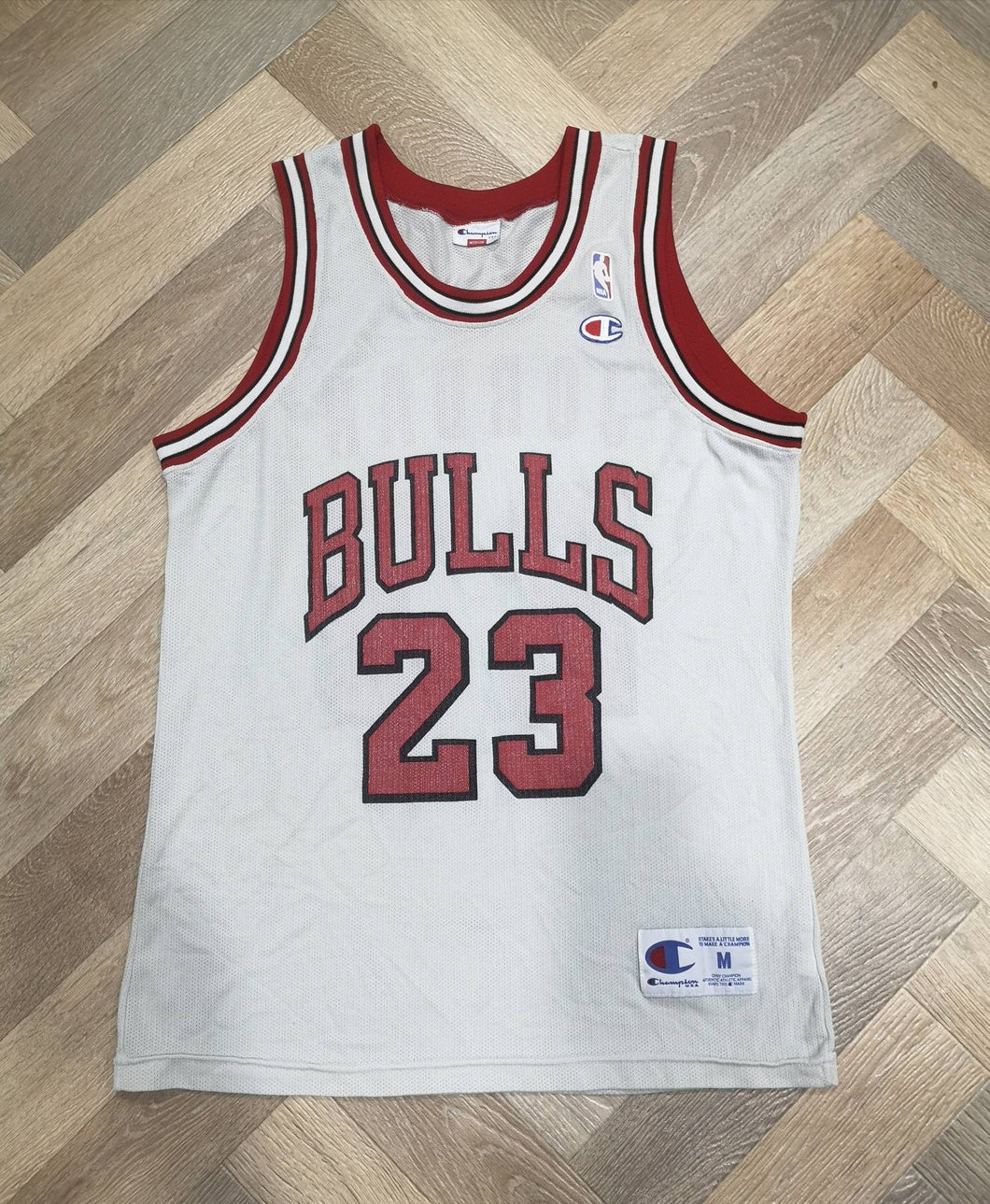 Jersey Michael Jordan Chicago Bulls white NBA 1992-93 Champion Vintage