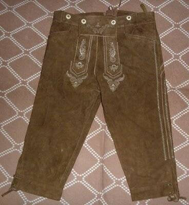 Bavarian Breeches Shorts Frei von Azofarbstoffen Vintage 1980's