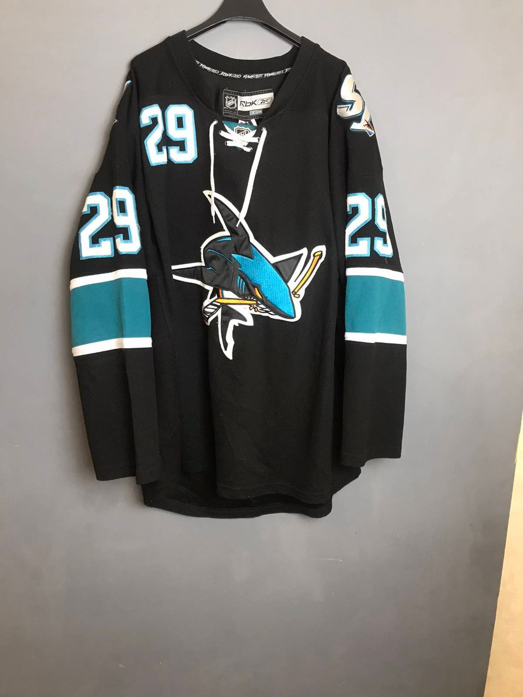 2009-10 Ryan Clowe San Jose Sharks Game Worn Jersey – Alternate