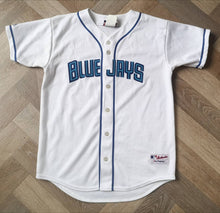 Load image into Gallery viewer, Jersey Baseball Toronto Blue Jays Majestic 1990&#39;s Vintage
