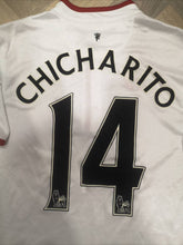 Load image into Gallery viewer, Rare Jersey Chicharito #14 Manchester United Player Issue Special Remembrance Poppy Day 2010
