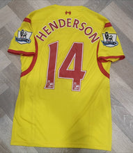 Load image into Gallery viewer, Jersey Henderson #14 Liverpool FC 2014-2015 Away

