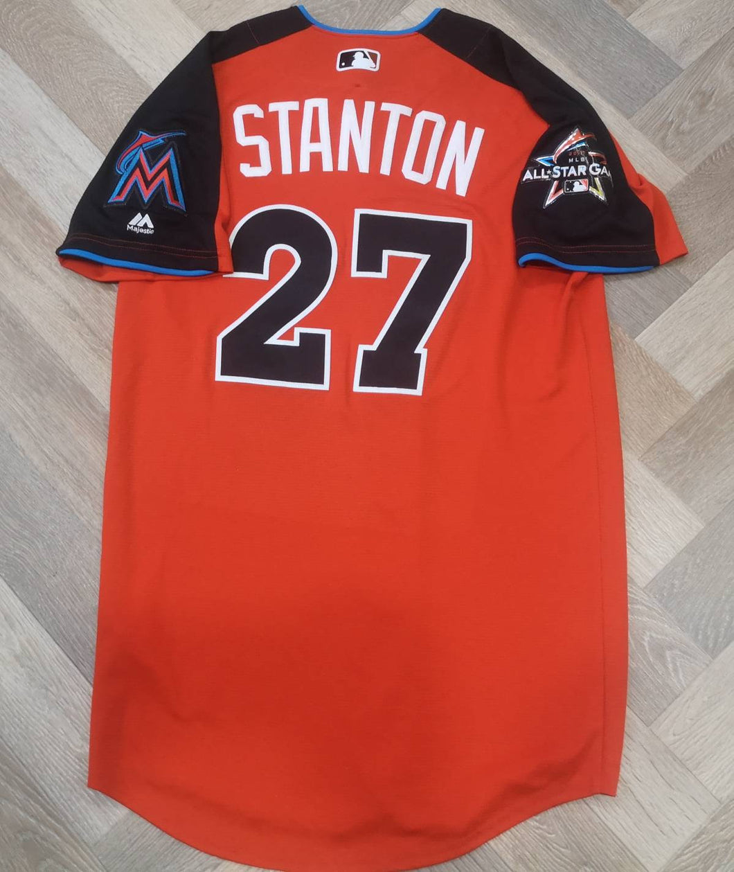 Authentic jersey Giancarlo Stanton #27 Miami Marlins MLB All Star 2017 Majestic