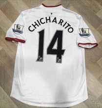 Load image into Gallery viewer, Rare Jersey Chicharito #14 Manchester United Player Issue Special Remembrance Poppy Day 2010
