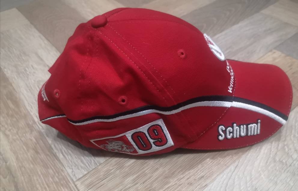 Rare Authentic Casquette Michael Schumacher Ferrari Formule 1, World Champion 7*