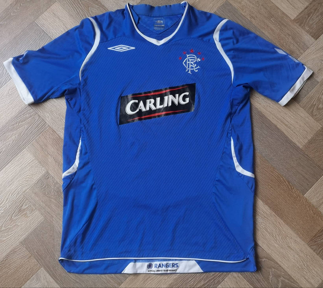 Jersey Rangers Glasgow 2008-2009 home Vintage