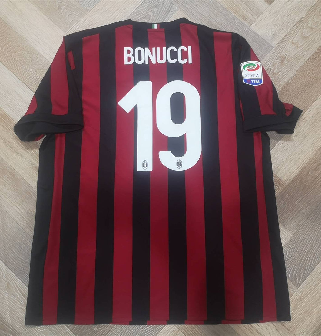 Jersey Bonucci #19 Milan AC 2017-2018 Serie A
