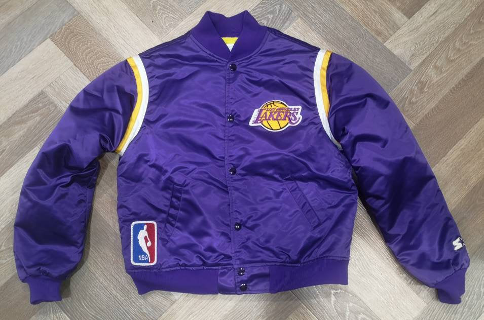 Rare authentic Bomber Los Angeles Lakers NBA 1980's Starter Vintage