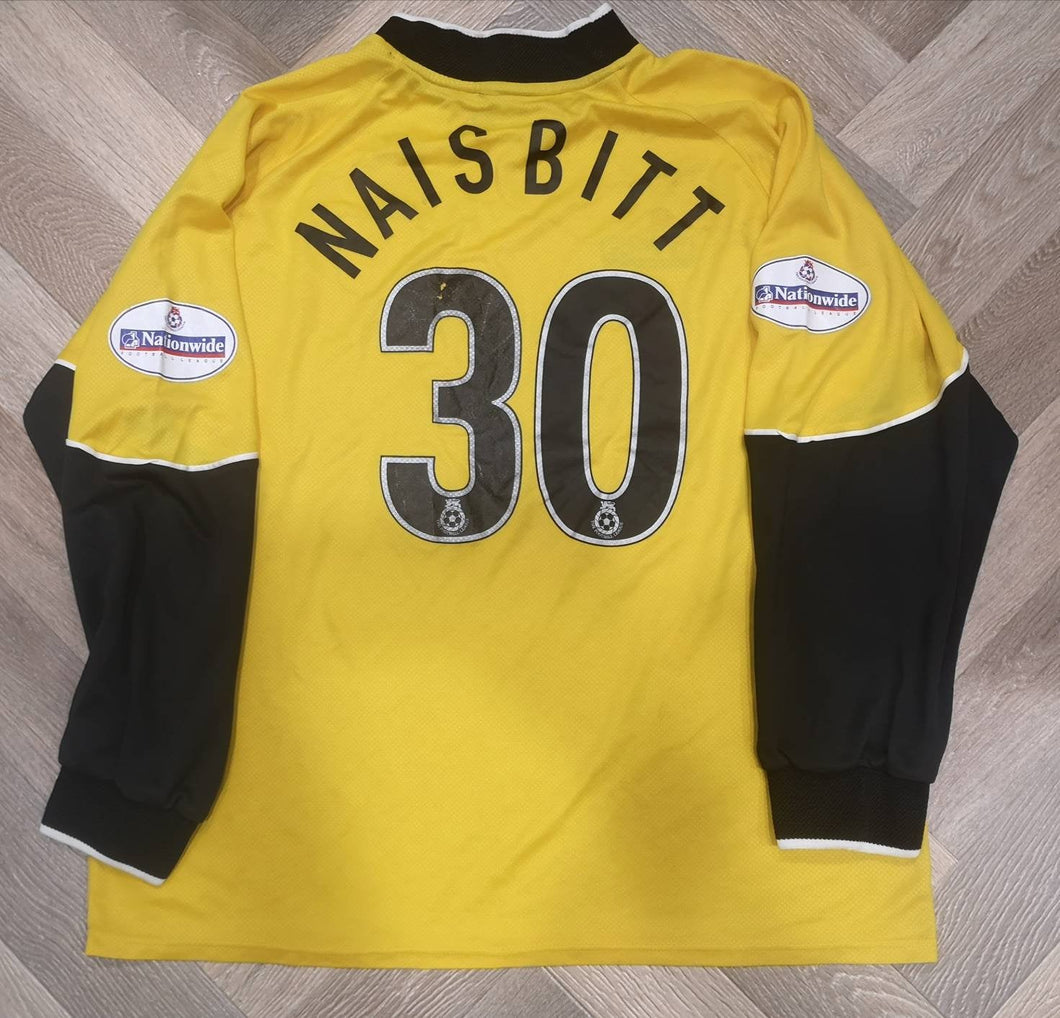 Match Worn jersey Danny Naisbitt #30 Brentford 2003 vintage